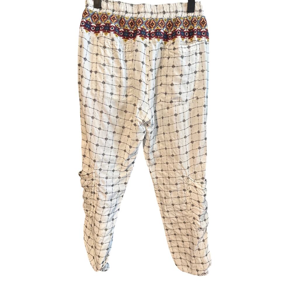 Johnny Was Patterned Embroidered Drawstring Jogge… - image 3